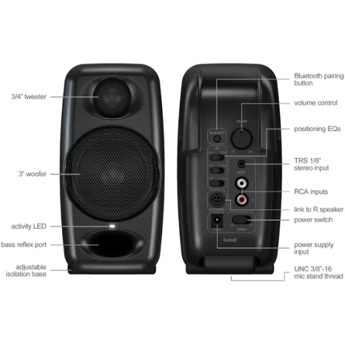 IK Multimedia iLoud Micro Monitor Black Студийные мониторы, 3